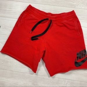Nike Alumni Shorts Terry Cloth Red 